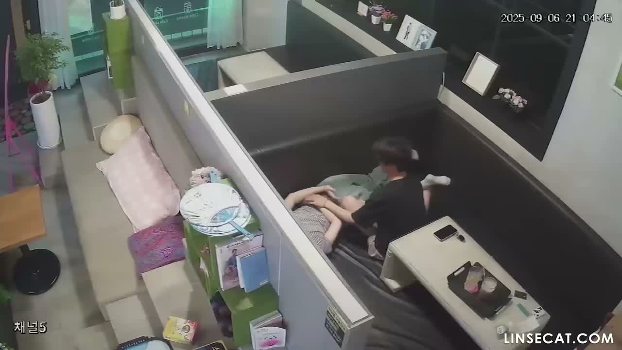 [신작] 두 커플이 성관계를 하고 있다. 내성적인 여자친구는 바지 위로 남자친구가 삽입하는 것을 즐기고 있으며, 그의 발기된 성기가 그녀의 음핵을 자극한다. [해킹된 한국 IP 카메라] [단독 영상] 썸네일